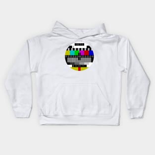 Retro TV SETI Alien Test Pattern Kids Hoodie